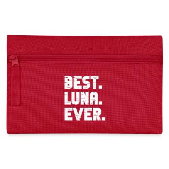 Best Luna Ever Retro Gift Saying Birthday - Pencil Case - red - Front