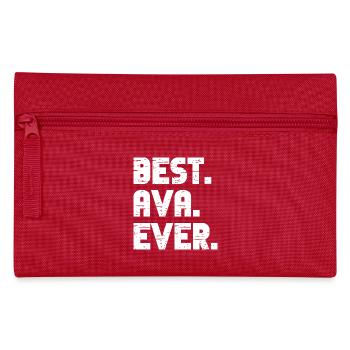 Best Ava Ever Retro Gift Saying Birthday - Pencil Case - red - Front