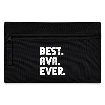 Best Ava Ever Retro Gift Saying Birthday - Pencil Case - black - Front