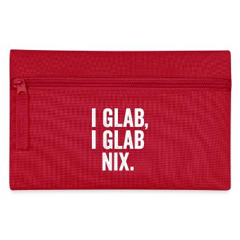 I GLAB I GLAB NIX Typo Design - Pencil Case - red - Front