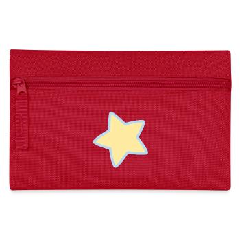 Pastel star with blue outline - Pencil Case - red - Front