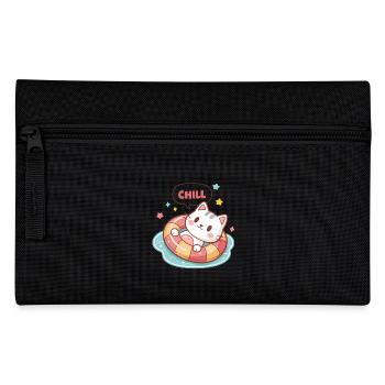 Chat Chill en Bouée Pastel - Trousse - noir - Devant