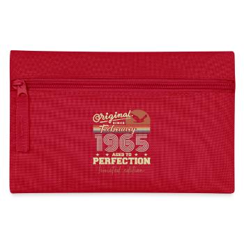 Anniversaire février 1965 - Trousse - rouge - Devant