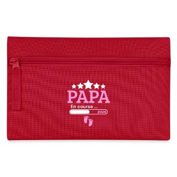 Annonce papa futur naissance humour - Trousse - rouge - Devant