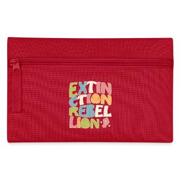 Extinction rebellion retro - Federtasche - Rot - Vorne