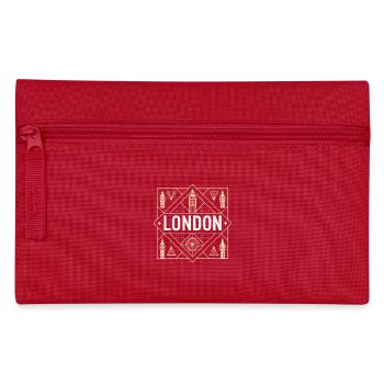 London Deco Geometrie - Federtasche - Rot - Vorne