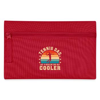 Tennis Dad Like A Regular Dad But Cooler - Pencil Case - red - Front