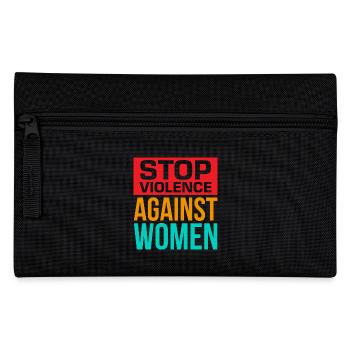 Stop Violence Against Women - Pencil Case - black - Front