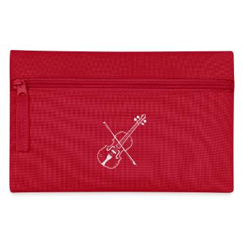 Violin - Music - Jazz - Musician - Gift - Pencil Case - red - Front