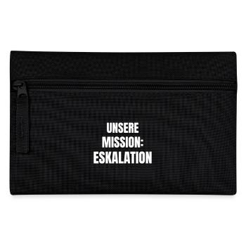 Our mission: Escalation - Pencil Case - black - Front