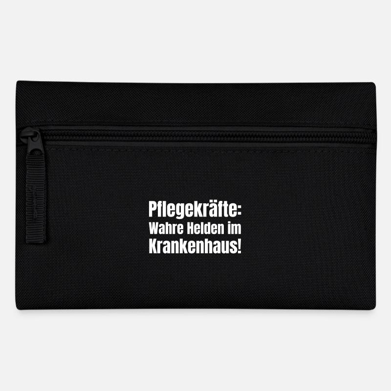 Pflegekräfte im Krankenhaus - Federtasche - Schwarz