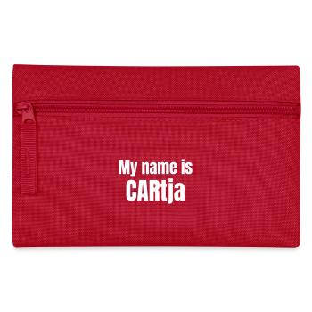 My name is CARtja nicht Katja - Federtasche - Rot - Vorne