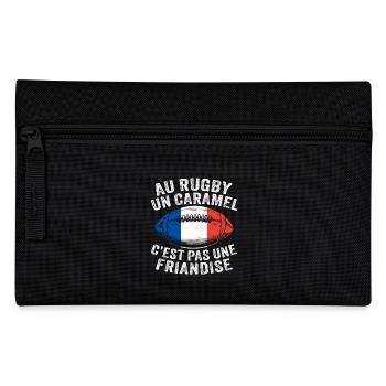 Au Rugby Un Caramel Pas Une Friandise Joueur - Trousse - noir - Devant