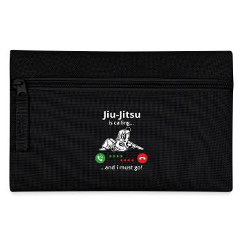 Jiu Jitsu Is Calling and I Must Go - Pencil Case - black - Front