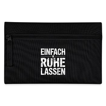Lasst mir meine Ruhe - nicht stören - Federtasche - Schwarz - Vorne