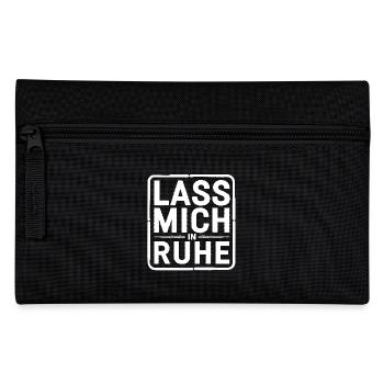 Lasst mir meine Ruhe - nicht stören - Federtasche - Schwarz - Vorne