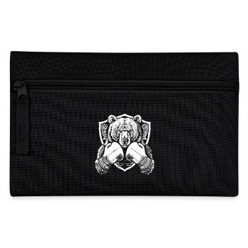 Grizzly Bär Boxer Boxen MMA - Federtasche - Schwarz - Vorne