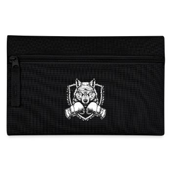 Wolf Boxer Boxing MMA - Pencil Case - black - Front
