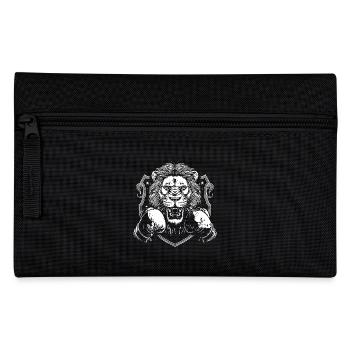 Lion Boxer Boxing MMA - Pencil Case - black - Front