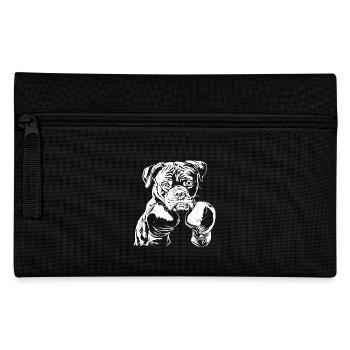 Hund Boxer Kampfsport MMA - Federtasche - Schwarz - Vorne