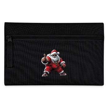 Hip Hop Weihnachten / Rap Weihnachtsmann - Federtasche - Schwarz - Vorne