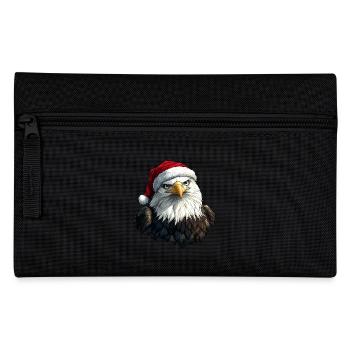 Adler Weihnachten - Federtasche - Schwarz - Vorne