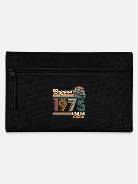 Original 1975 Jahrgang Vintage Retro Geburtstag - Federtasche - Schwarz