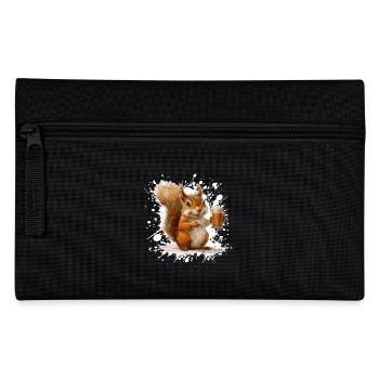 Bière d’écureuil drôle - Trousse - noir - Devant