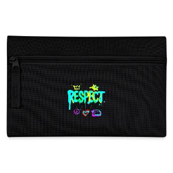 RESPECT Graffiti colourful - Federtasche - Schwarz - Vorne