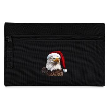 Adler Weihnachten / Weihnachtsmann Adler - Federtasche - Schwarz - Vorne