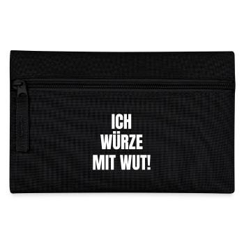 Ich würze mit Wut! - Federtasche - Schwarz - Vorne