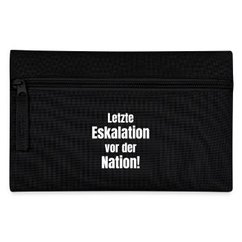 Dernière escalade devant la nation. - Trousse - noir - Devant