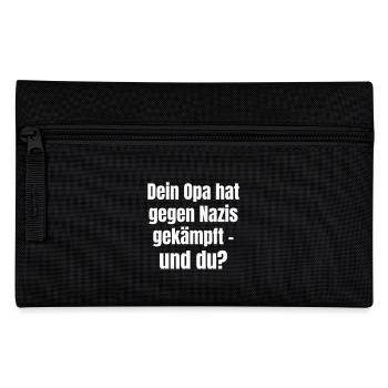 Votre grand-père s’est battu contre les nazis - et vous ? - Trousse - noir - Devant