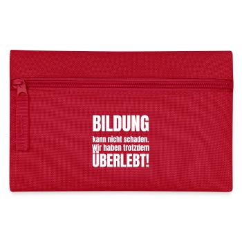 Études de fin d’études terminées - Trousse - rouge - Devant