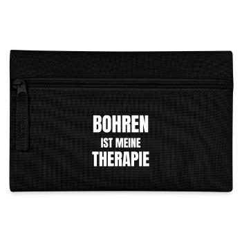 Drilling is my therapy. - Pencil Case - black - Front