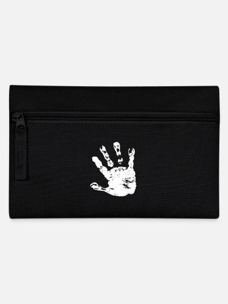 Handabdruck Kids - Federtasche - Schwarz