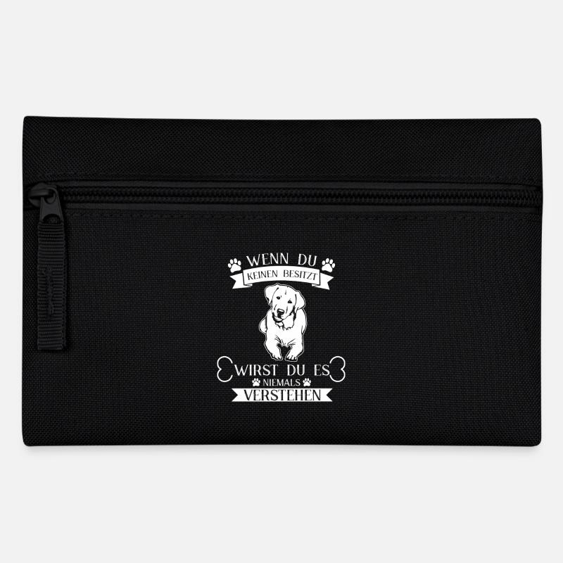 Golden retriever - Federtasche - Schwarz