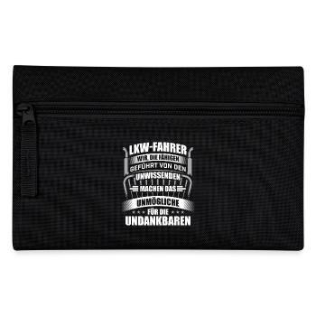 LKW-Fahrer Trucker Undank - Federtasche - Schwarz - Vorne