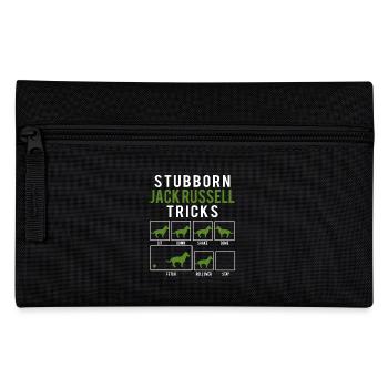 Dog / Jack Russell: Stubborn Jack Russel Tricks - Pencil Case - black - Front