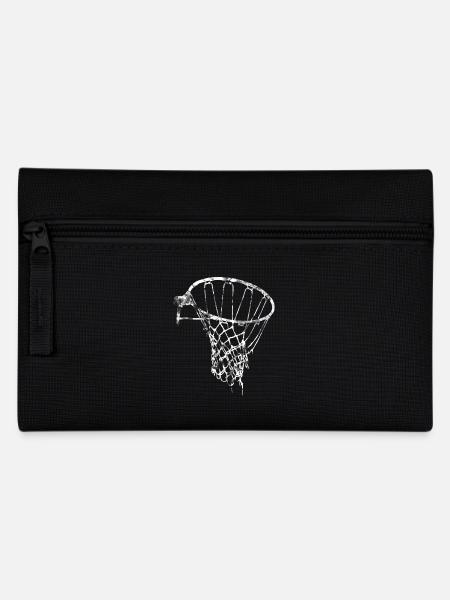 Basketball Korb Netz Vintage Used Look - Federtasche - Schwarz