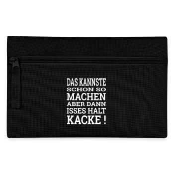Das kannste schon so machen - Federtasche - Schwarz - Vorne