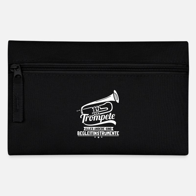 Trompete - Alles andere sind Begleitinstrumente - Federtasche - Schwarz