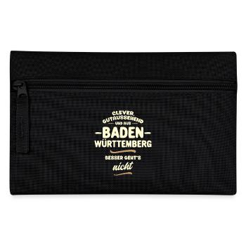 Clever, gutaussehend und aus Baden-Württemberg - Federtasche - Schwarz - Vorne