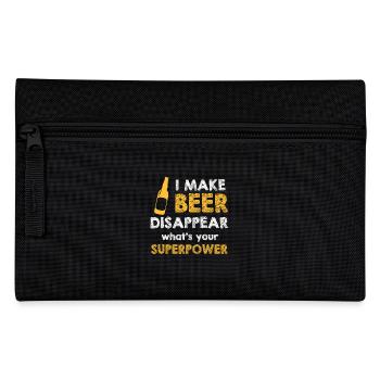 Je fais disparaître la bière - Trousse - noir - Devant