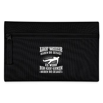 Laufen Läufer Lauf Shirt T-Shirt Hab Sie Gesagt - Federtasche - Schwarz - Vorne