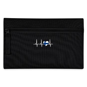 I LOVE ekg heartbeat Finland finlande - Trousse - noir - Devant