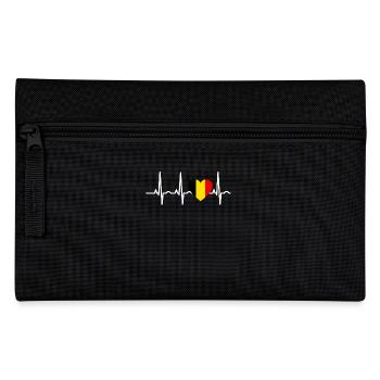 I LOVE ekg heartbeat Belgique Belgium - Trousse - noir - Devant
