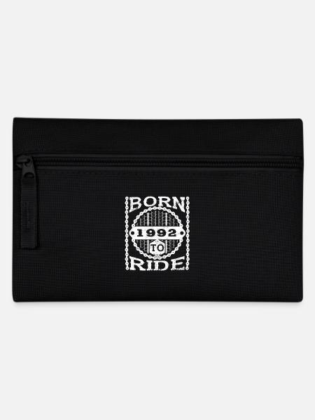 born ride geburtstag biker geschenk fahrrad 1992 - Federtasche - Schwarz