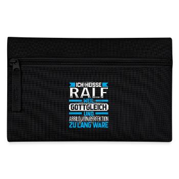 RALF - Gottgleich Geschenk - Federtasche - Schwarz - Vorne