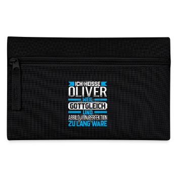 OLIVER - Gottgleich Geschenk - Federtasche - Schwarz - Vorne